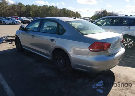 2014 Volkswagen Passat 2.5L S из США, поврежденный, VIN 1VWAH7A38EC007957